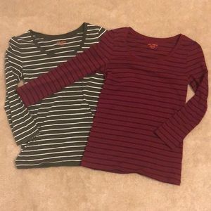 2 3/4 Length Striped Shirts